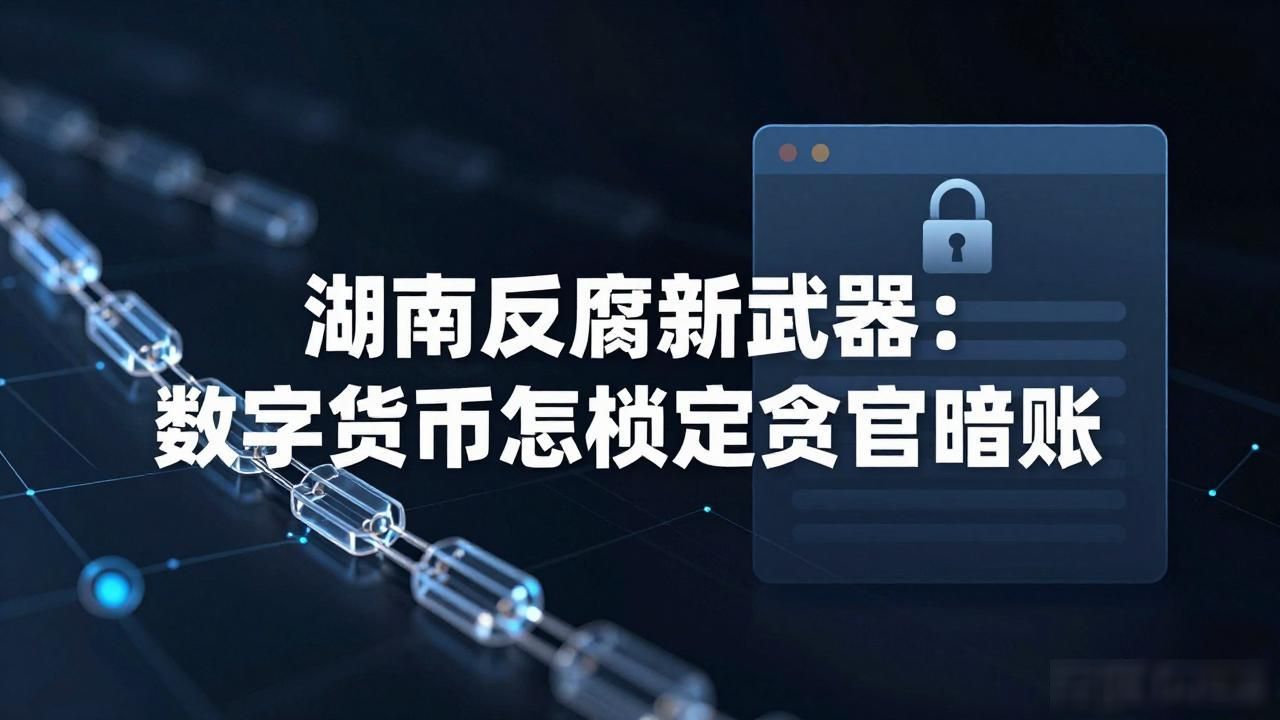 湖南数字货币反腐_湖南反腐数字货币_区块链技术追踪腐败资金