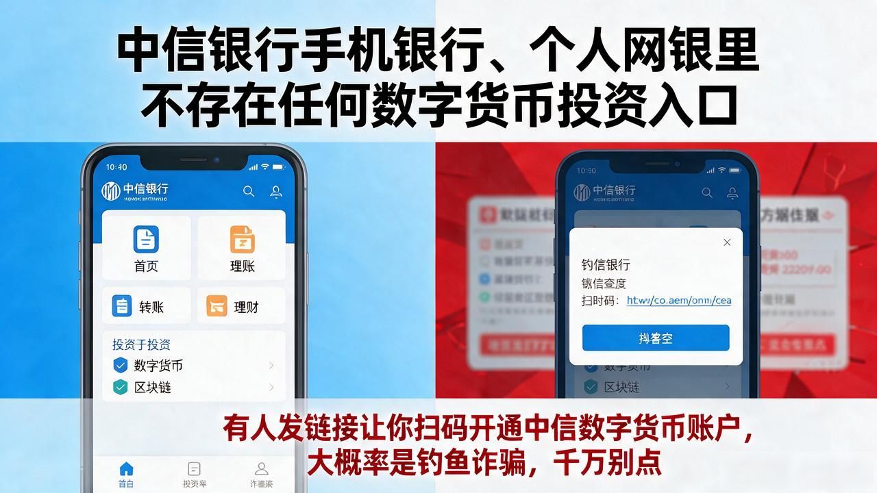 数字人民币与加密货币区别_中信银行数字货币投资产品真假辨别_中信数字货币投资