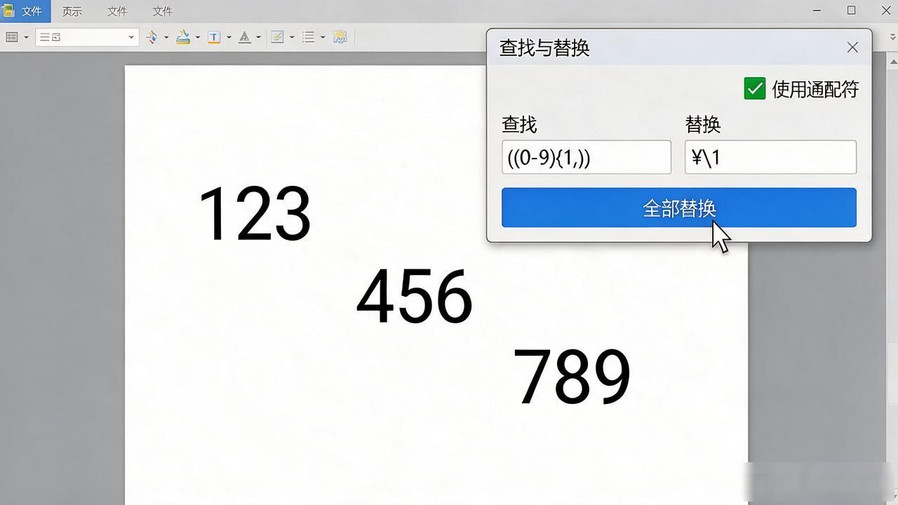 word中怎么把数字改成货币格式_Word查找替换货币符号_Word设置货币格式