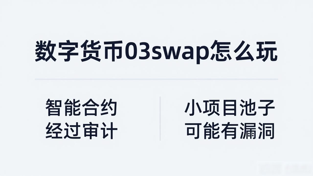 数字货币03swap_03swap去中心化交换协议_03swap流动性池赚取手续费